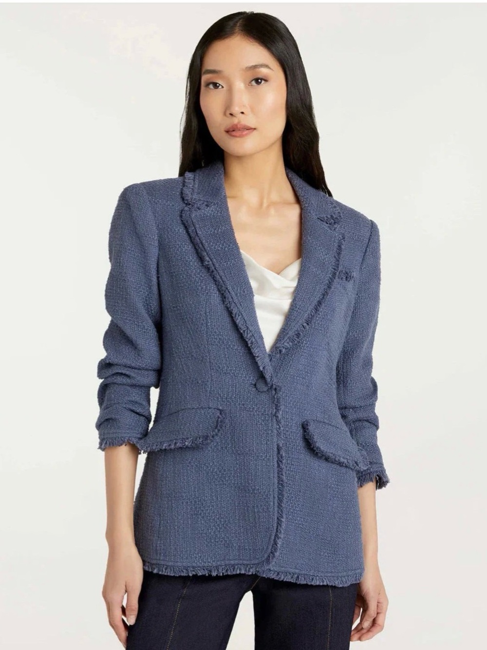 Cinq a sept (5 a 7) Boucle Khloe Blazer in colour Shadow